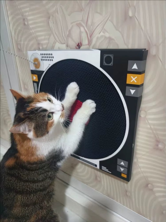 Vinyl Record Cat Scratcher Reinforced Sisal Fiber Board Protects Sofa Carpet from Cat Claws Durable Cardboard Alternative