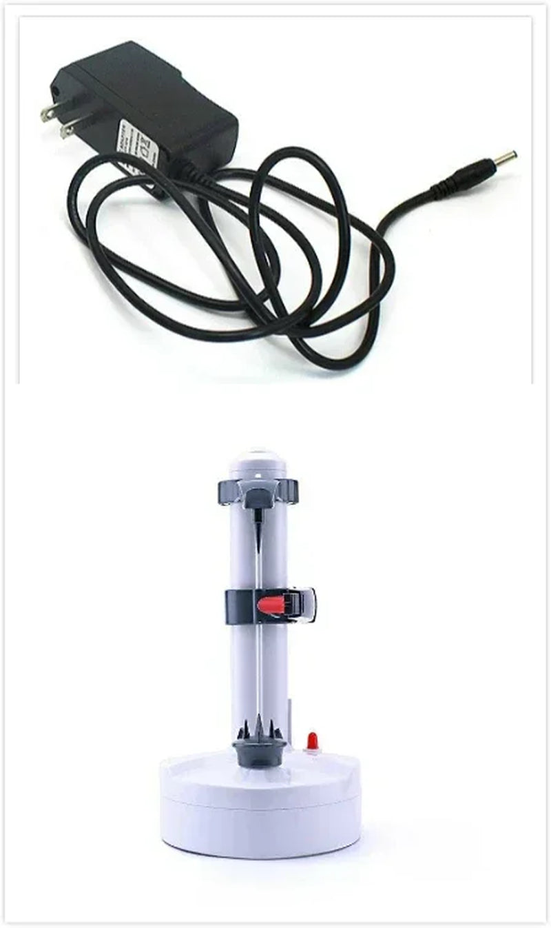 Effortless Peeling with the Multifunction Stainless Steel Electric Peeler - Includes Three Spare Blades for Perfectly Peeled Fruits and Vegetables