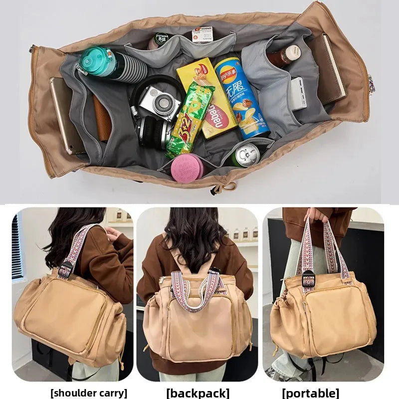 Versatile 3-In-1 Mommy Bag: Stylish Baby Diaper Bags, Women’s Tote Backpack & Travel Duffel for Every Adventure