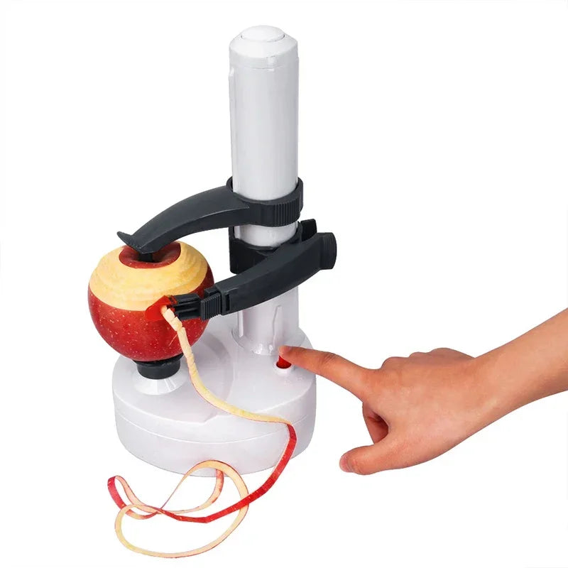 Effortless Peeling with the Multifunction Stainless Steel Electric Peeler - Includes Three Spare Blades for Perfectly Peeled Fruits and Vegetables