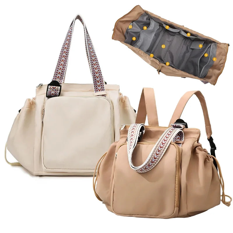 Versatile 3-In-1 Mommy Bag: Stylish Baby Diaper Bags, Women’s Tote Backpack & Travel Duffel for Every Adventure