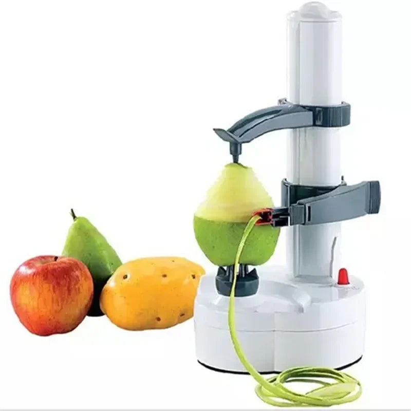 Effortless Peeling with the Multifunction Stainless Steel Electric Peeler - Includes Three Spare Blades for Perfectly Peeled Fruits and Vegetables