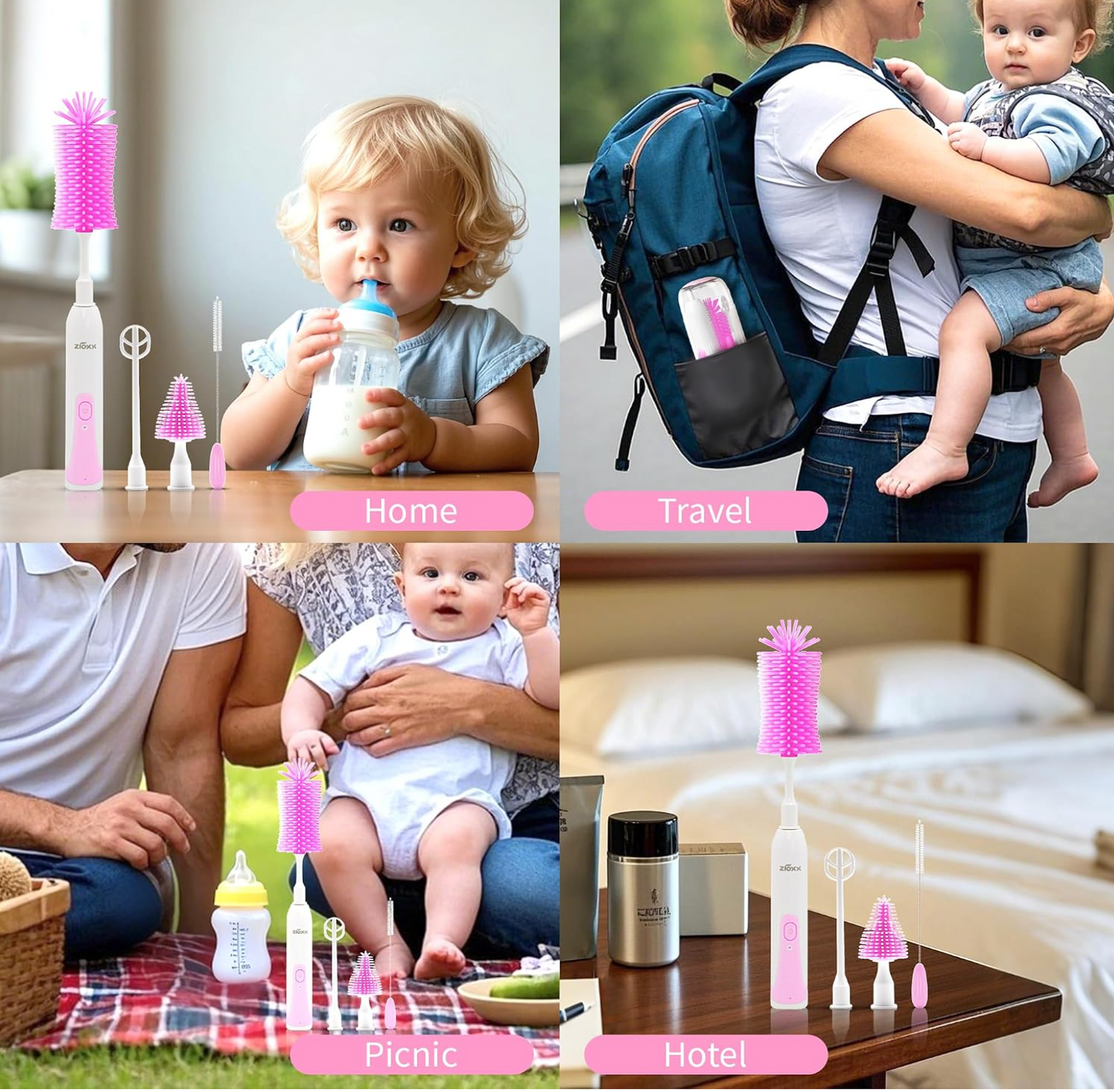 HaloClean™ Electric Bottle Brush