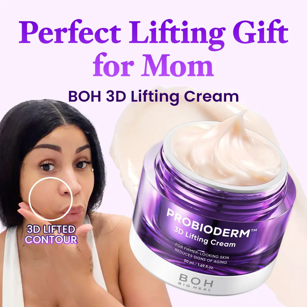 [Cardi B Pick] BIOHEAL BOH Probioderm 3D Lifting Cream 1.7 Fl Oz | Advanced Korean Facial Night Cream with 17-Peptide Complex & Probioderm for Wrinkles on Face and Neck, Butter-Rich Texture for Perfect Slugging