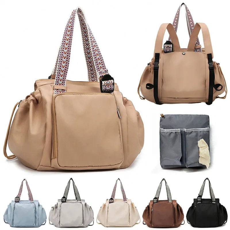 Versatile 3-In-1 Mommy Bag: Stylish Baby Diaper Bags, Women’s Tote Backpack & Travel Duffel for Every Adventure