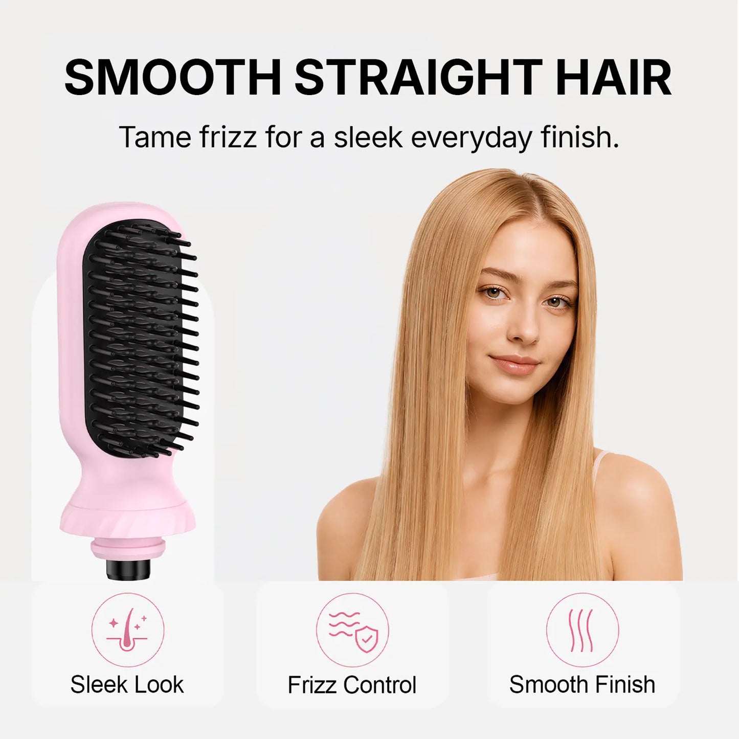 5-In-1 Automatic Rotating Curling Iron Set, Negative Ion Hair Styler for Easy Curls, Beach Waves & Straight Looks, Fast Heating, Beginner-Friendly Anti-Scald Design, Curly Hair, Wavy Hair Styling